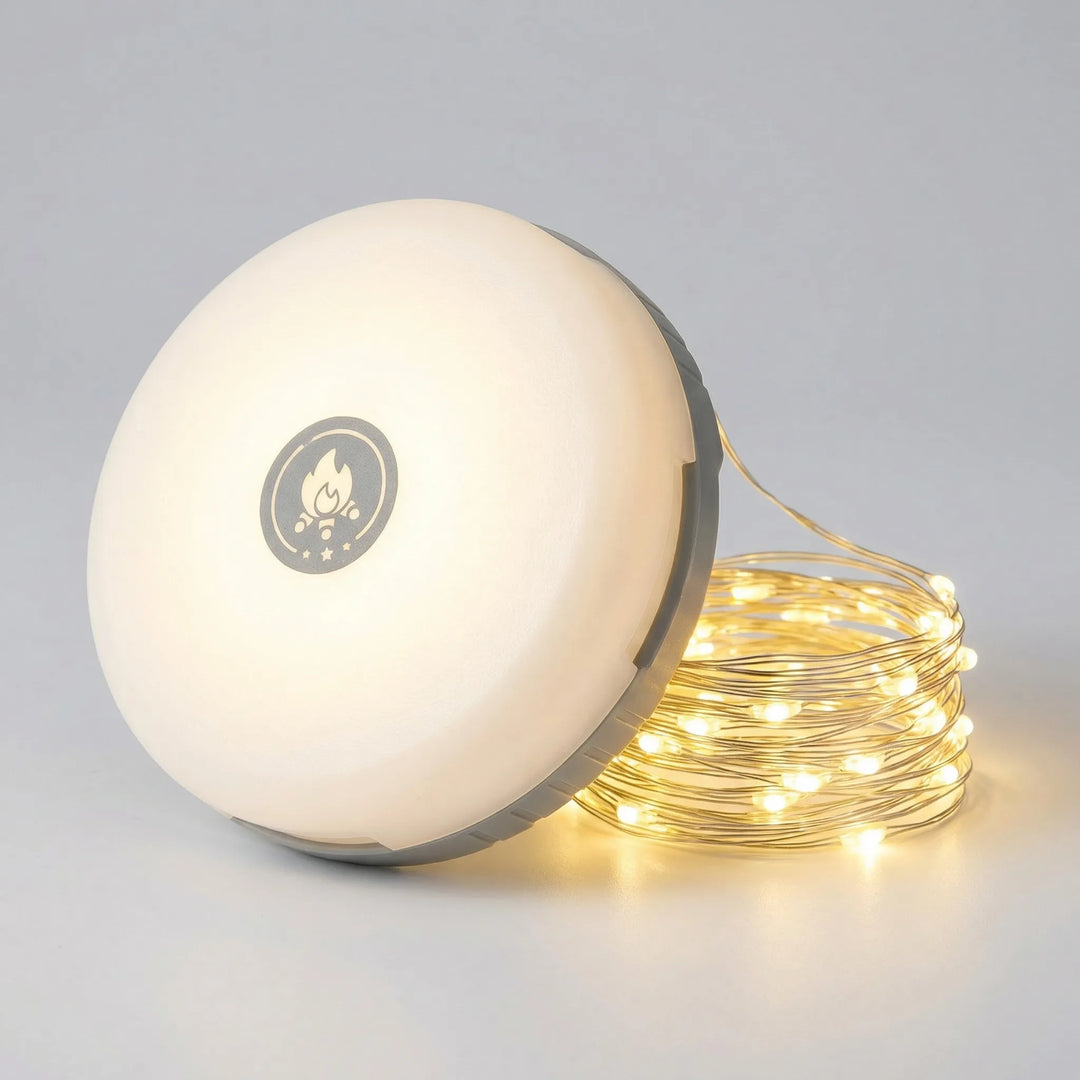 Camplix - Lampada da campeggio retrattile 4 in 1 per esterni