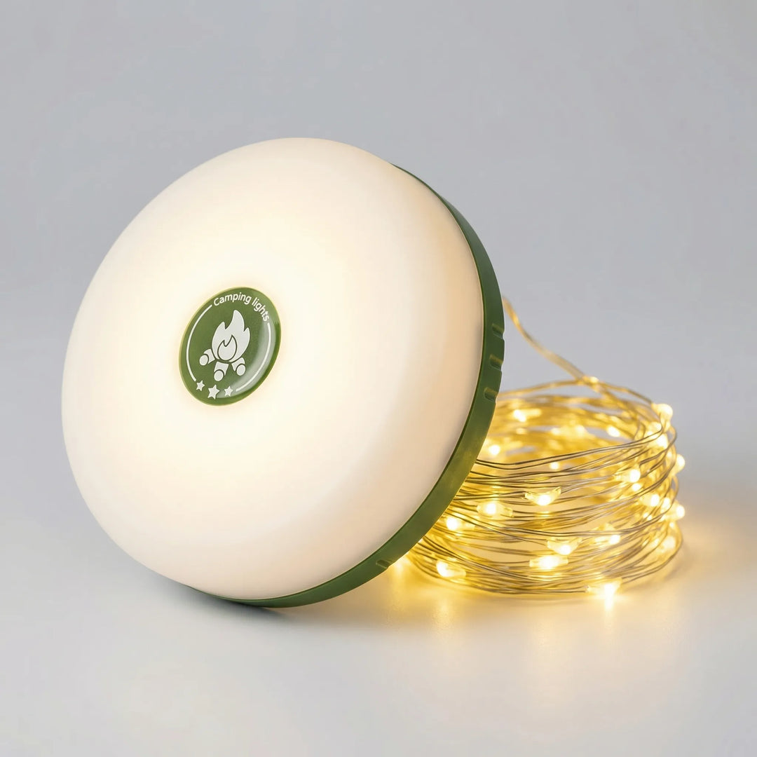 Camplix - Lampada da campeggio retrattile 4 in 1 per esterni