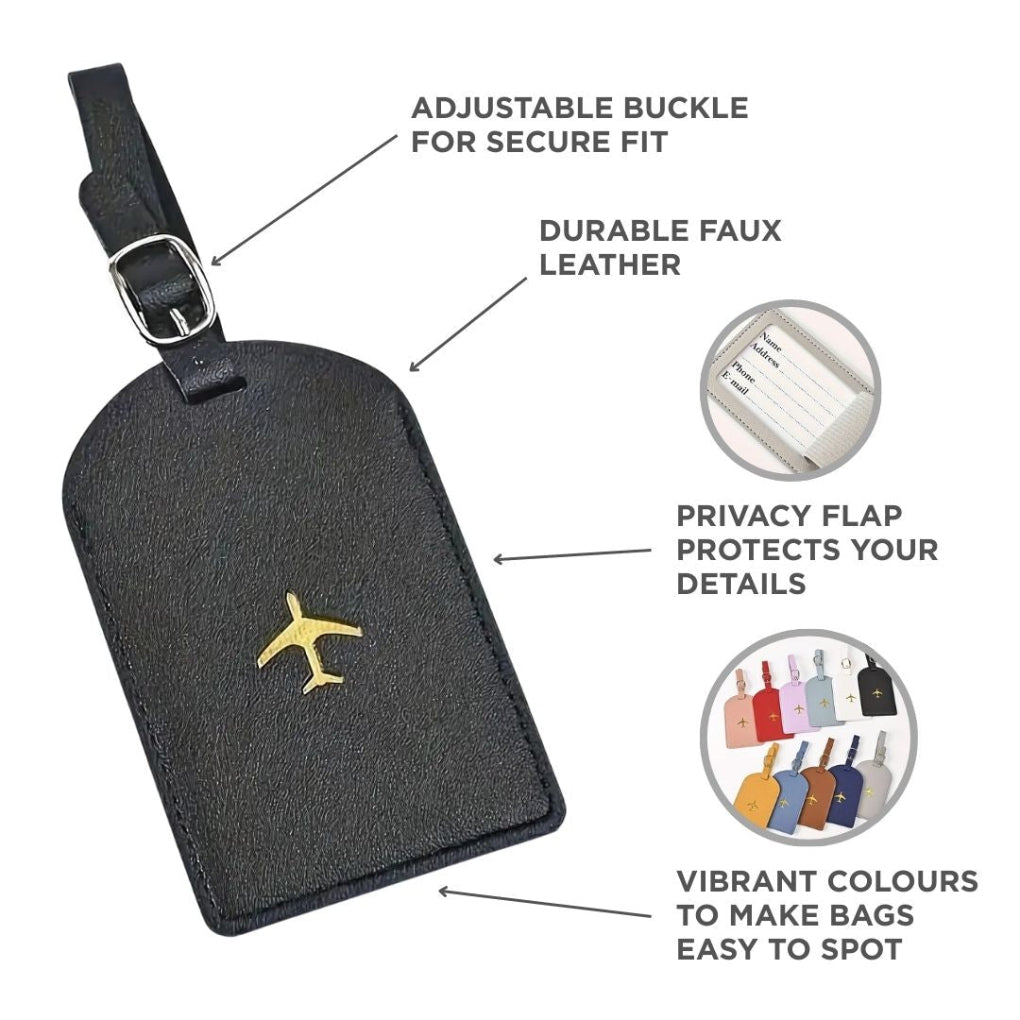 Etichetta Bagaglio Personalizzata in Pelle