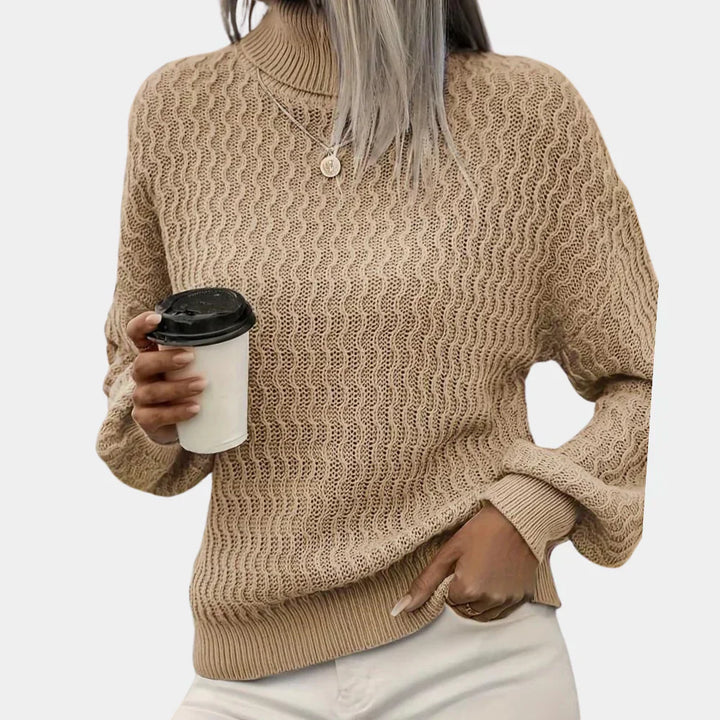 Maglione Collo Alto Argyle Classico per Donne