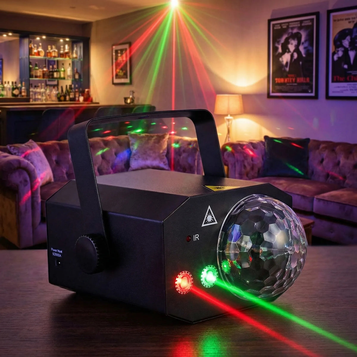 2-In-1 Laser E LED Disco Light
