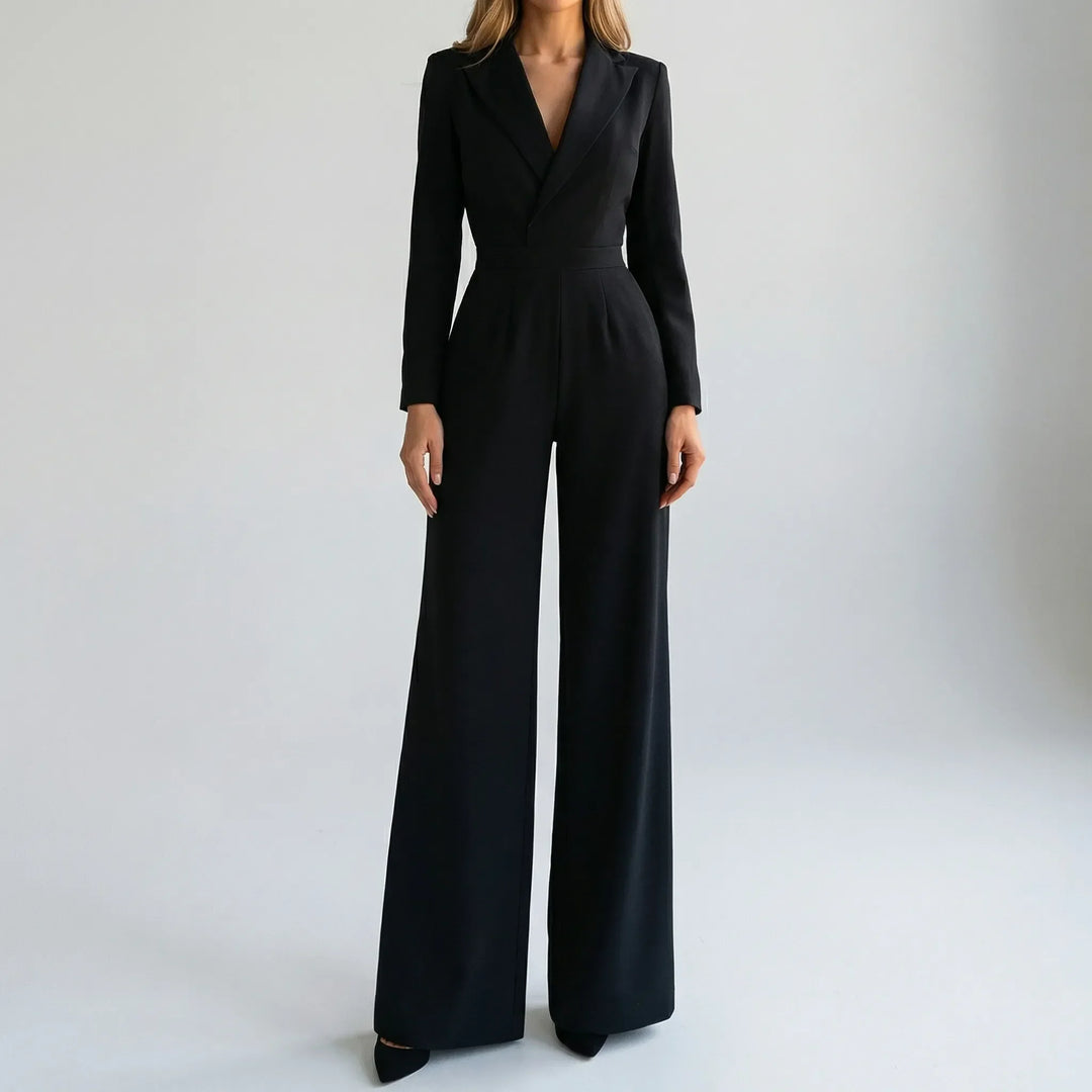 Luxivon - Tuta sartoriale a gamba larga e maniche lunghe