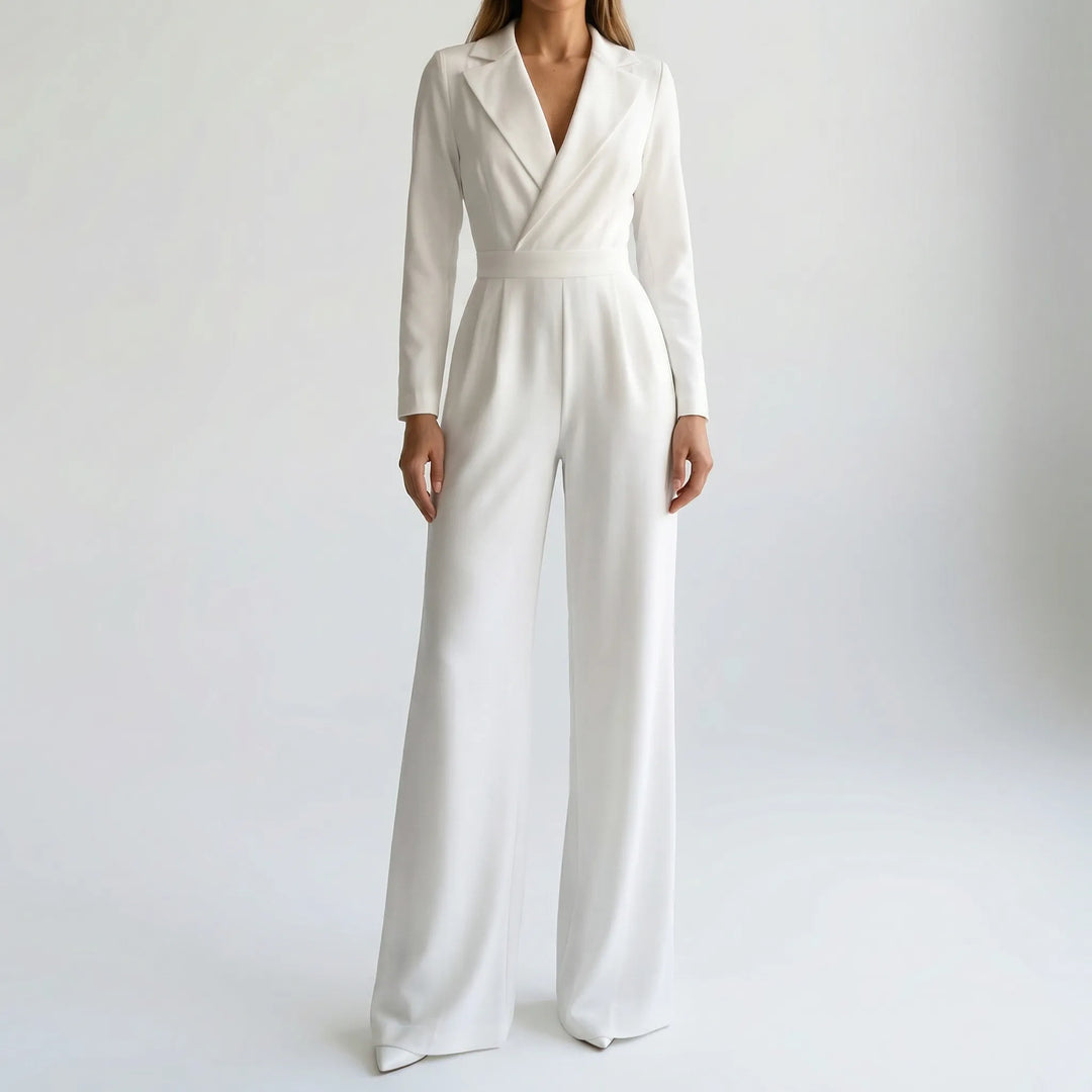 Luxivon - Tuta sartoriale a gamba larga e maniche lunghe