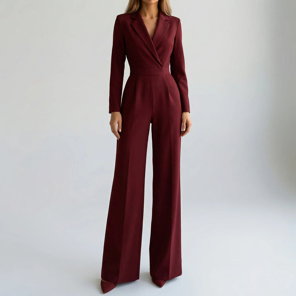 Tuta Tailored a Misura a Manicotto Lungo Gamba Larga