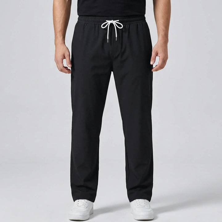 Luxtrend - Pantaloni a gamba dritta con elastico in vita
