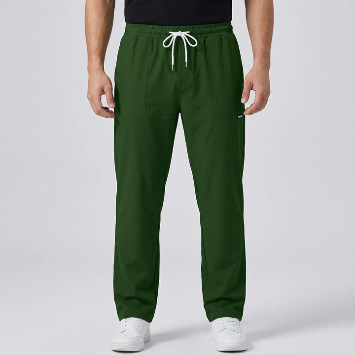 Luxtrend - Pantaloni a gamba dritta con elastico in vita