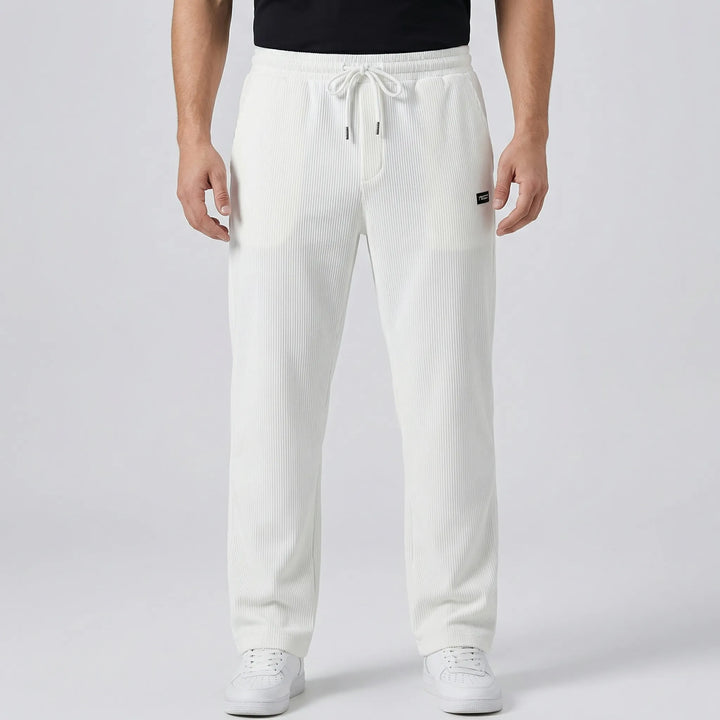 Luxtrend - Pantaloni a gamba dritta con elastico in vita