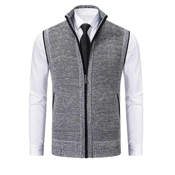 Gilet Uomo Stiloso — Strato Lucido con Dettagli Raffinati