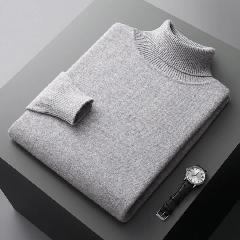 Maglione Collo Alto Uomo – Strato Elegante con Aspetto Raffinato