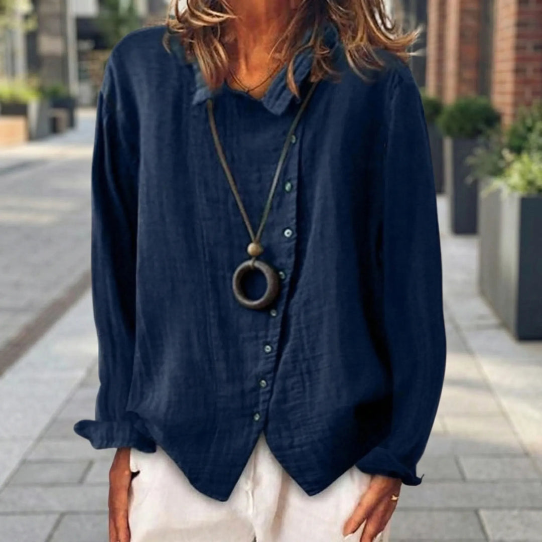 Navarra - Camicia da donna a maniche lunghe con bottoni