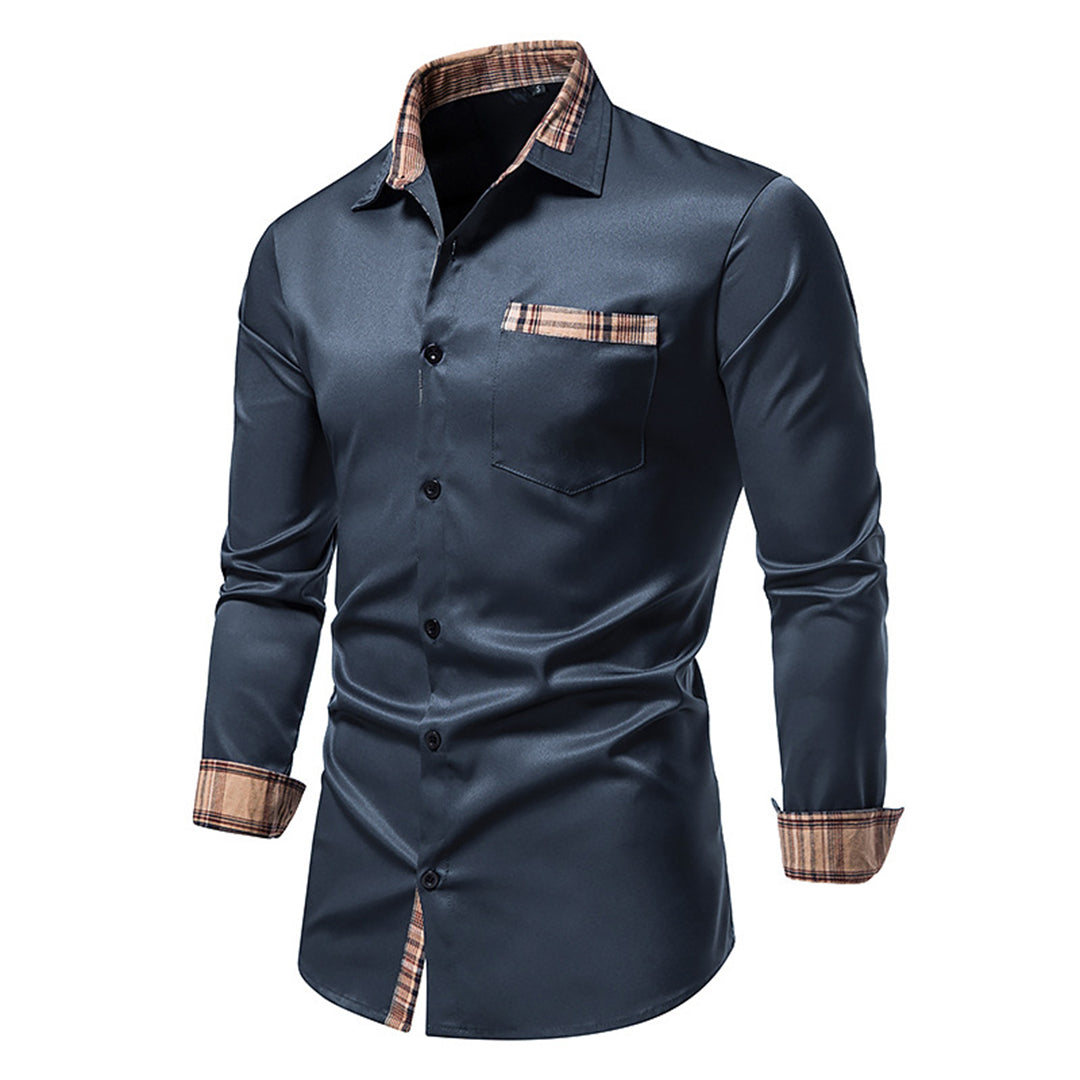 Camicia raffinata con dettagli a quadri