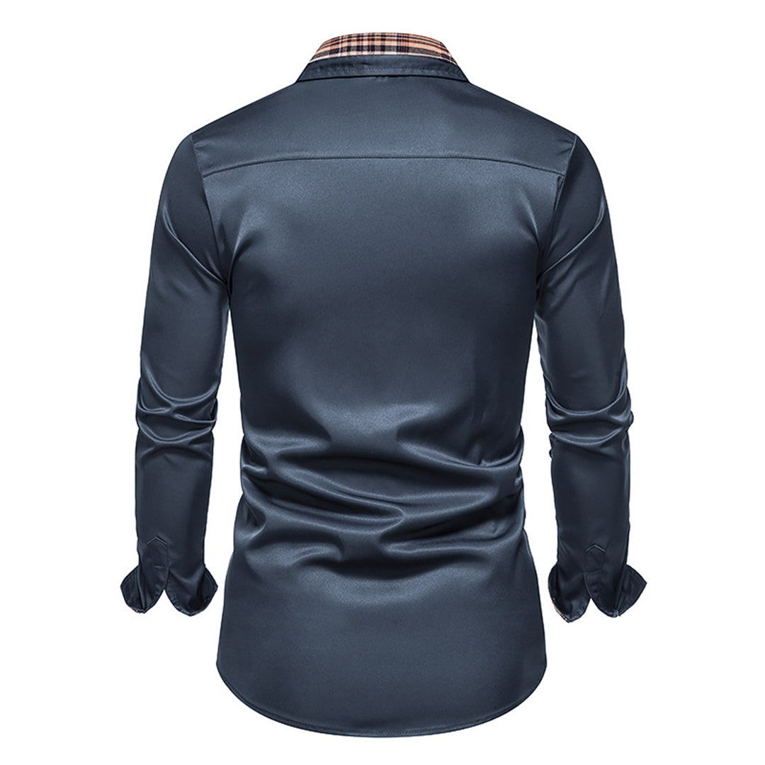 Camicia raffinata con dettagli a quadri
