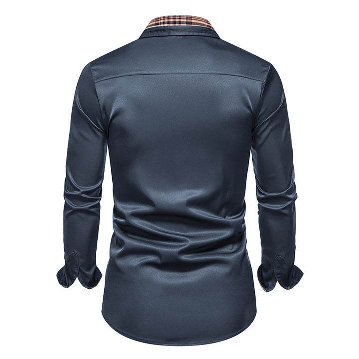 Camicia raffinata con dettagli a quadri