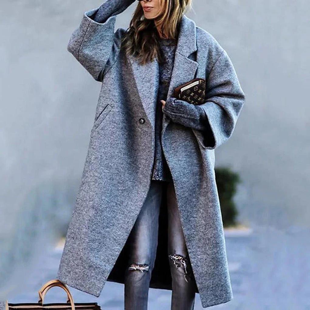 Cappotto Autunnale Lungo Elegante – Strato Caldo per Giorni Freddi
