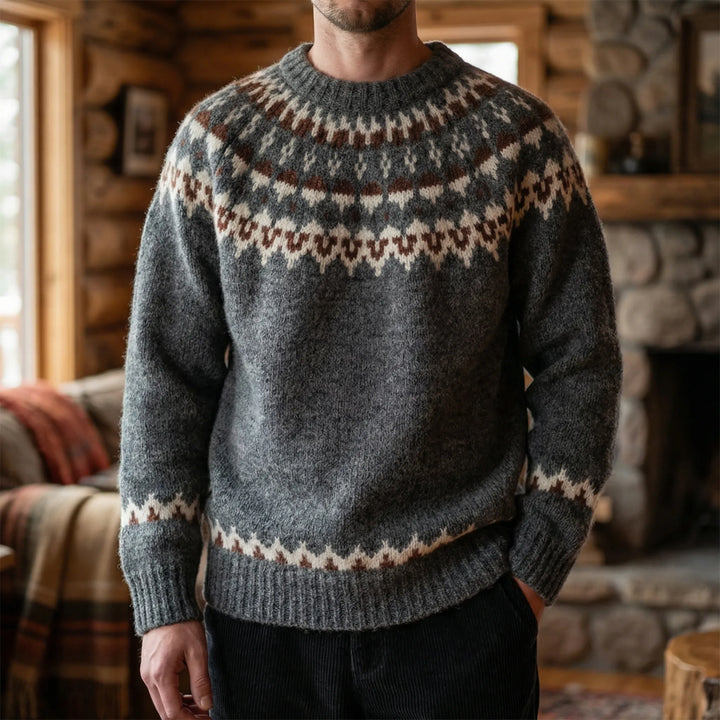 Nordrvik - Maglione girocollo Fair Isle