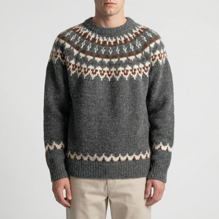 Nordrvik - Maglione girocollo Fair Isle