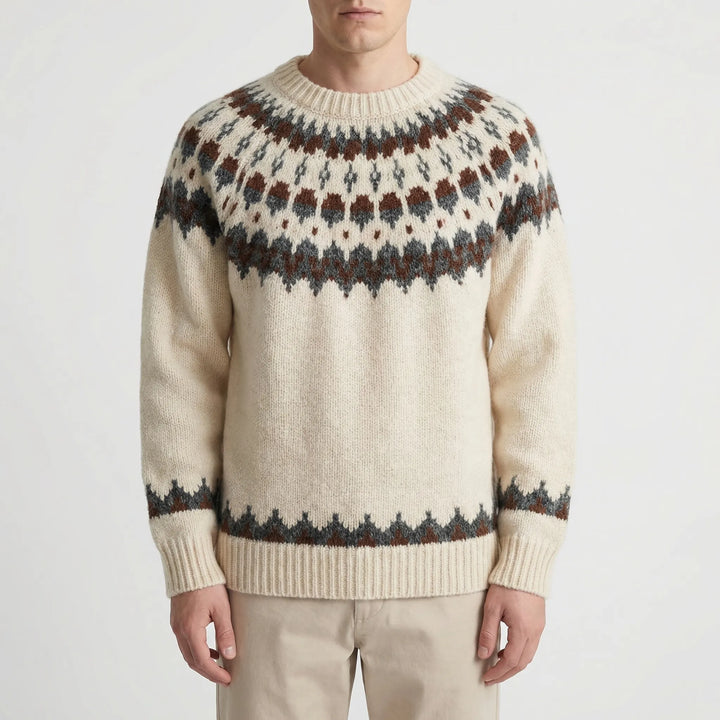 Nordrvik - Maglione girocollo Fair Isle