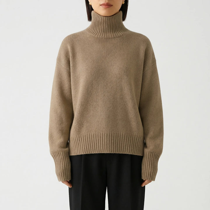 Novexa - Maglione a collo alto dalla vestibilità comoda