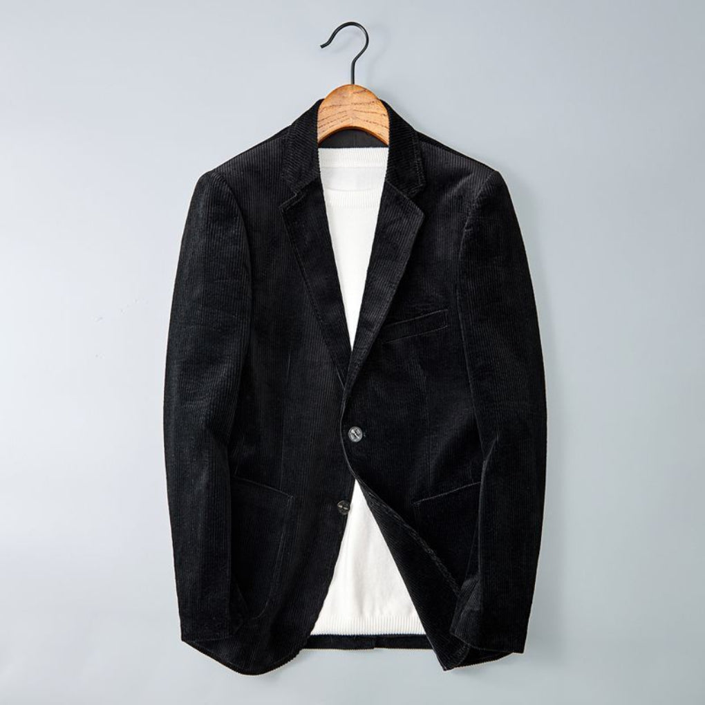 Giacca smart casual in velluto a coste dal taglio strutturato