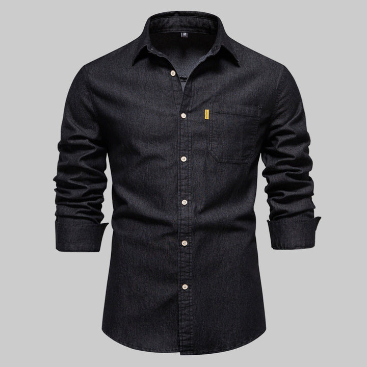 Camicia in Denim a Manica Lunga da Uomo