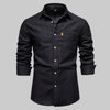 Camicia in Denim a Manica Lunga da Uomo