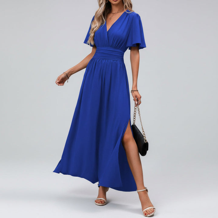 Abito Maxi Elegante da Donna con Scollo a V