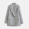 Blazer in Tweed Elegante per Donne