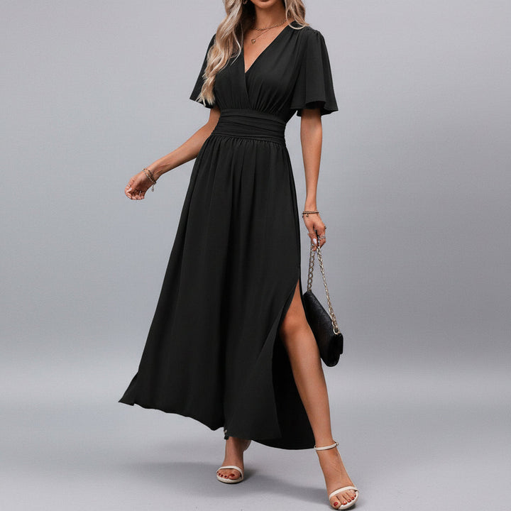 Abito Maxi Elegante da Donna con Scollo a V