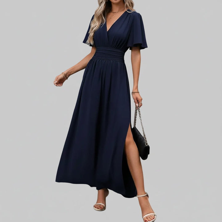 Abito Maxi Elegante da Donna con Scollo a V