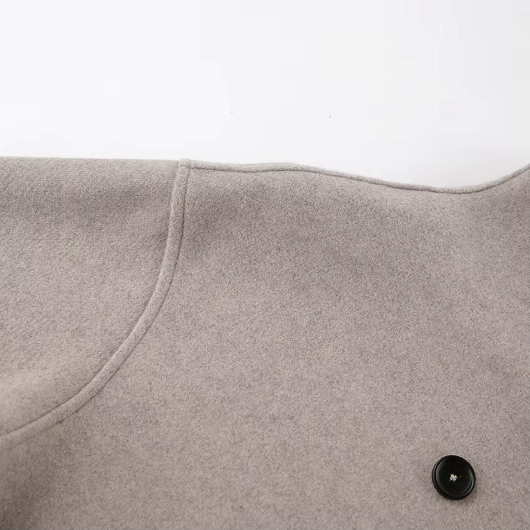 Cappotto vintage effetto lana da donna