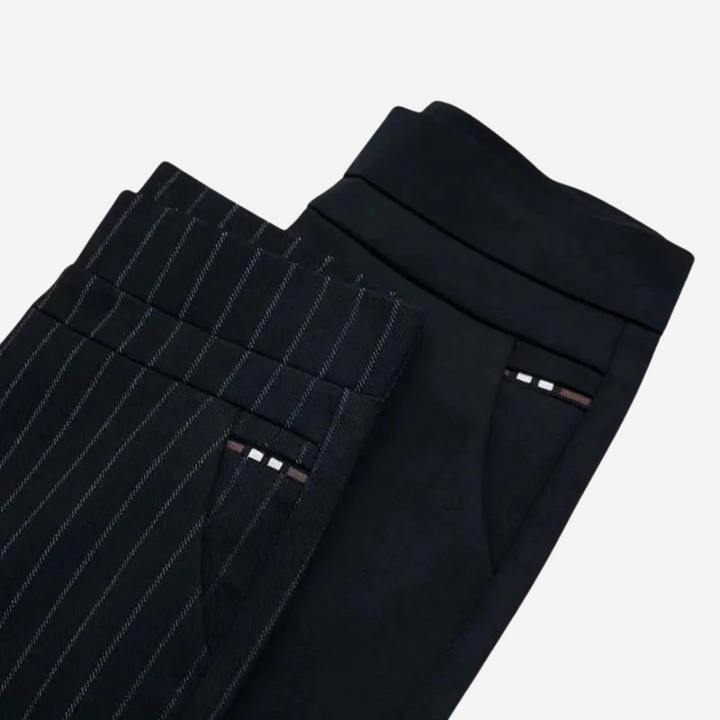 Pantaloni elasticizzati a vita alta con vestibilità comoda