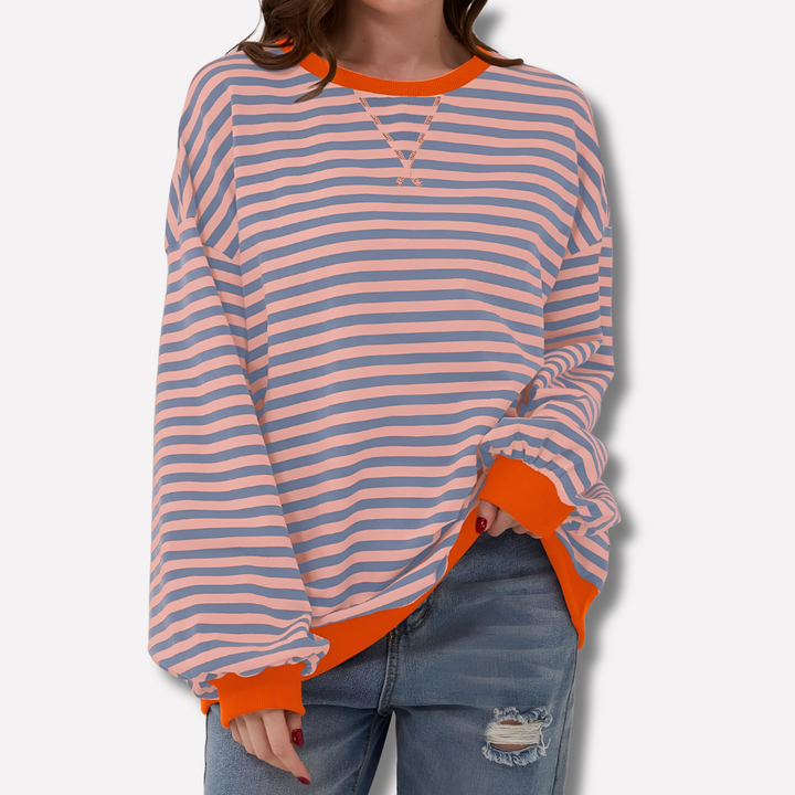 Maglione a righe oversize per donne