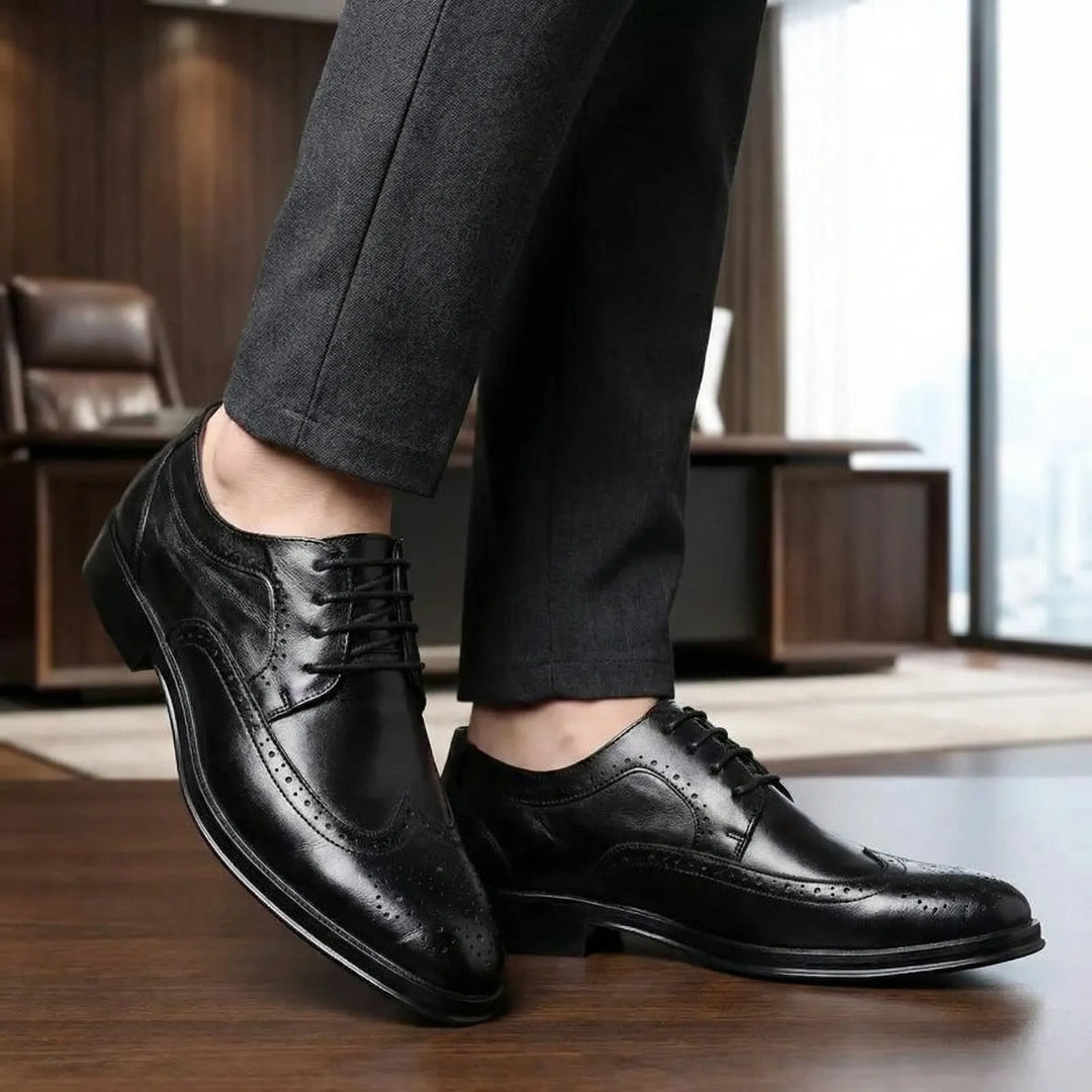 Oxbroque - Classica scarpa elegante Oxford brogue