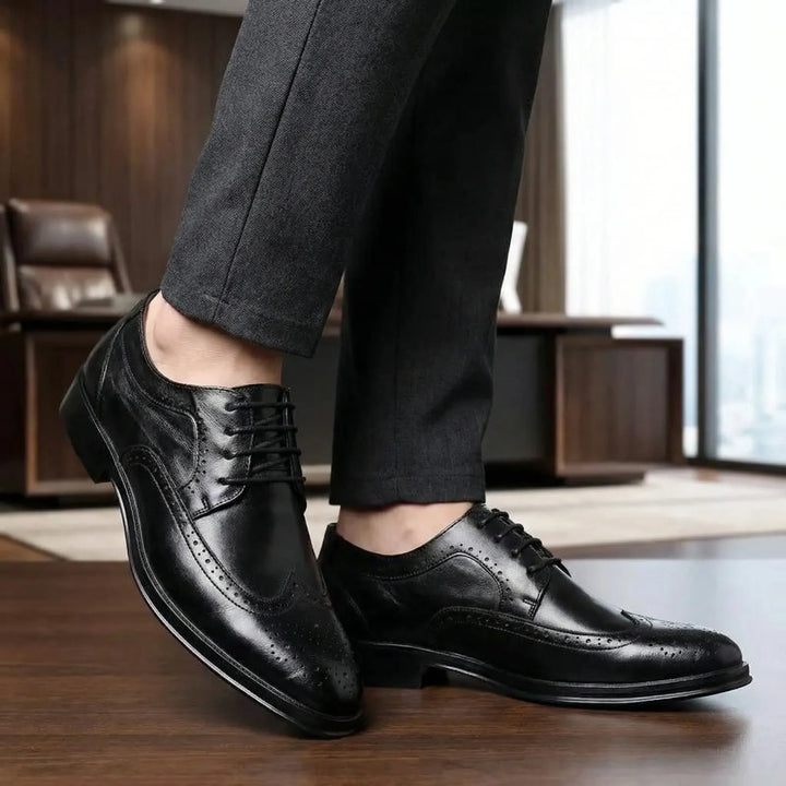 Oxbroque - Classica scarpa elegante Oxford brogue