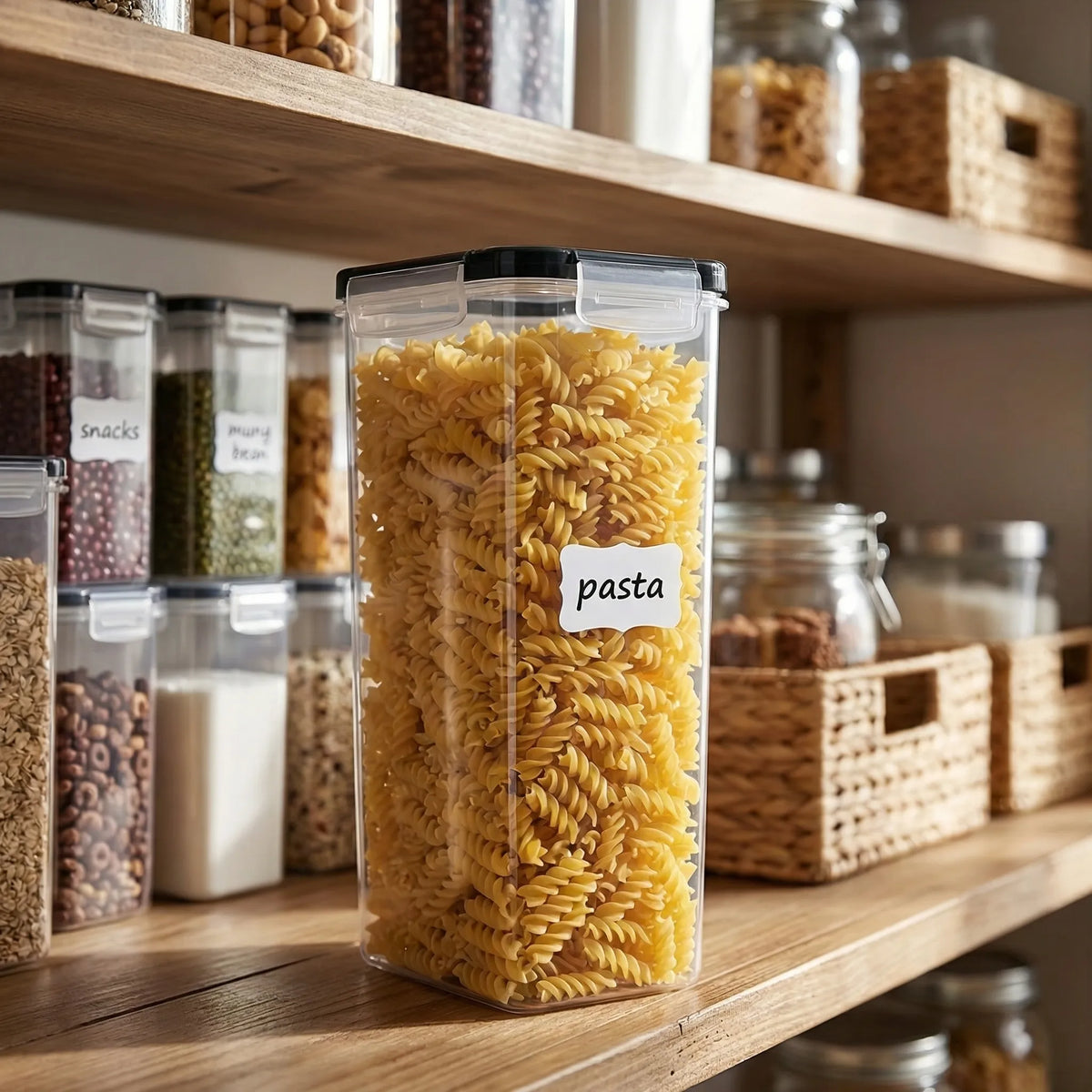 Set di contenitori per alimenti ermetici trasparenti