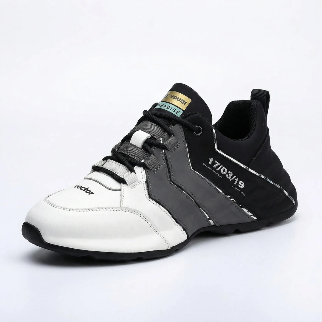 Paxuro - Sneaker sportiva bassa con lacci