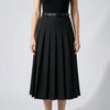 Gonna Casual Midi Plissettata per Donne