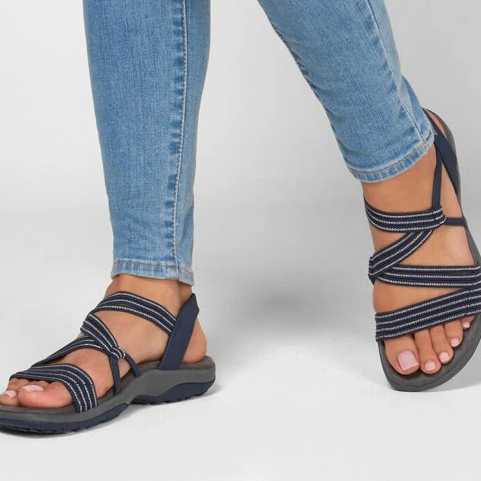 Sandali ergonomici da donna con cinturini regolabili