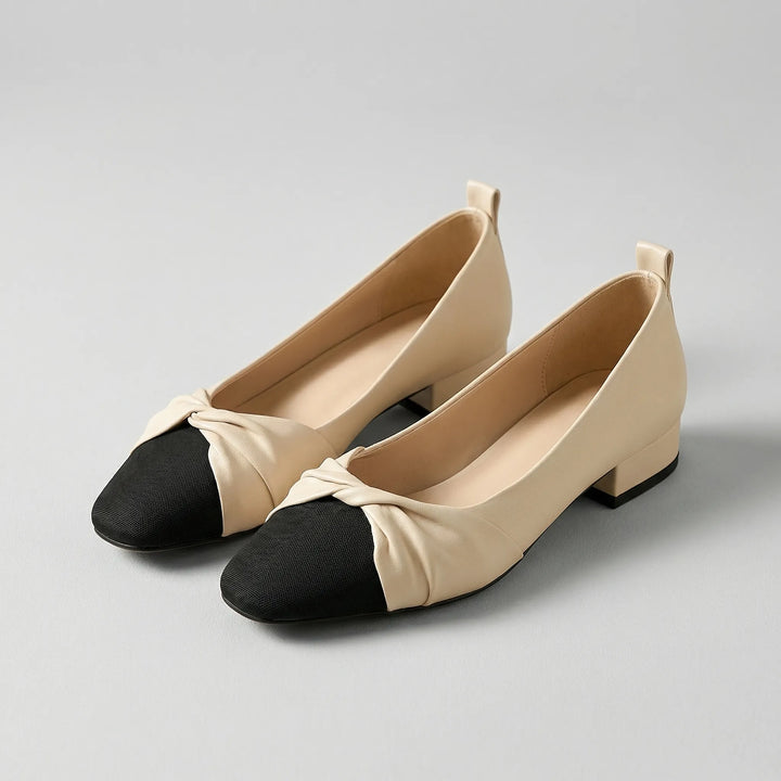 Pointella - Pointed-Toe Low Block Heel Shoe