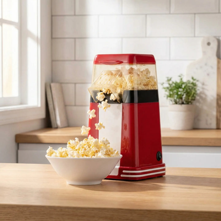 Popretro - Macchina per popcorn elettrica da banco in stile retrò