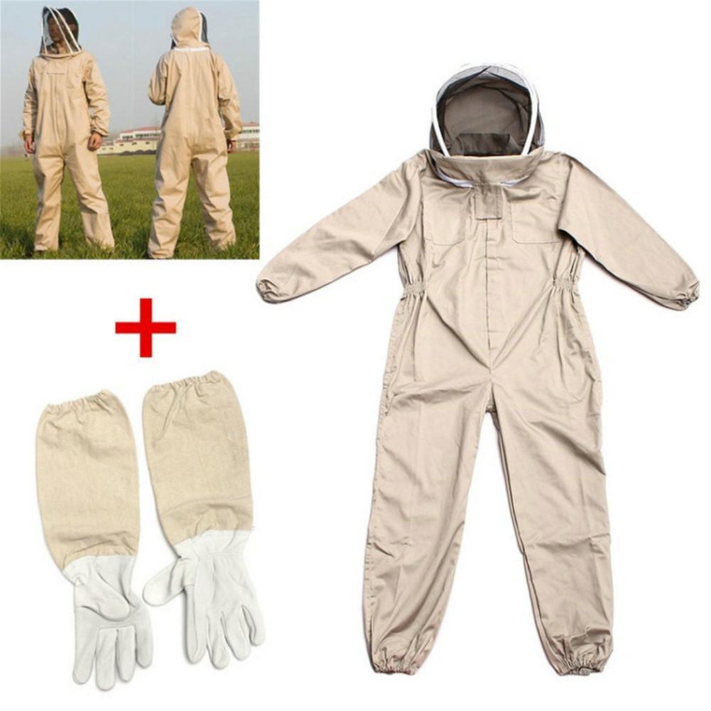 Tuta professionale per apicoltura a corpo intero con ventilazione e guanti protettivi