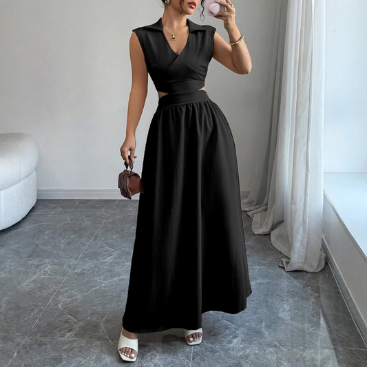 Mia Muse – Abito Estivo Elegante e Chic da Donna Nero