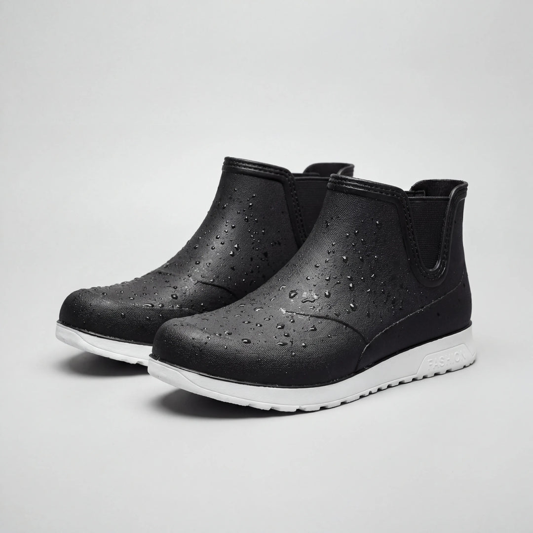 Raynvex - Stivaletto da pioggia impermeabile alla caviglia, modello slip-on