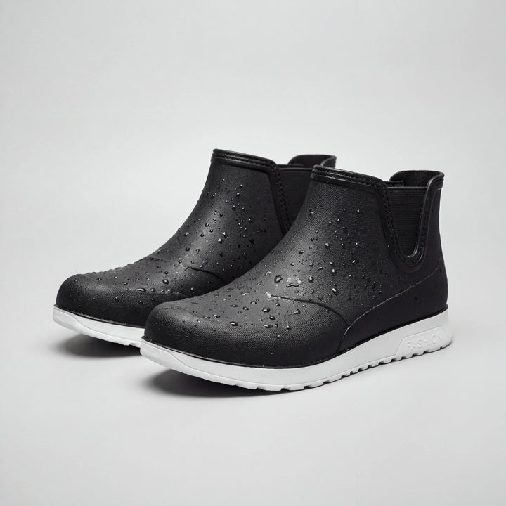 Raynvex - Stivaletto da pioggia impermeabile alla caviglia, modello slip-on