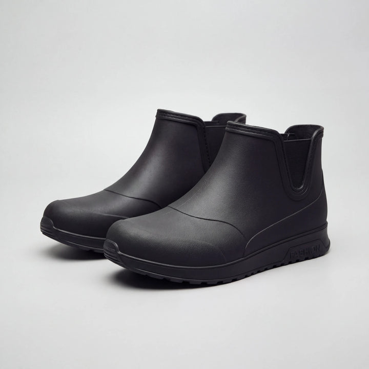 Raynvex - Stivaletto da pioggia impermeabile alla caviglia, modello slip-on