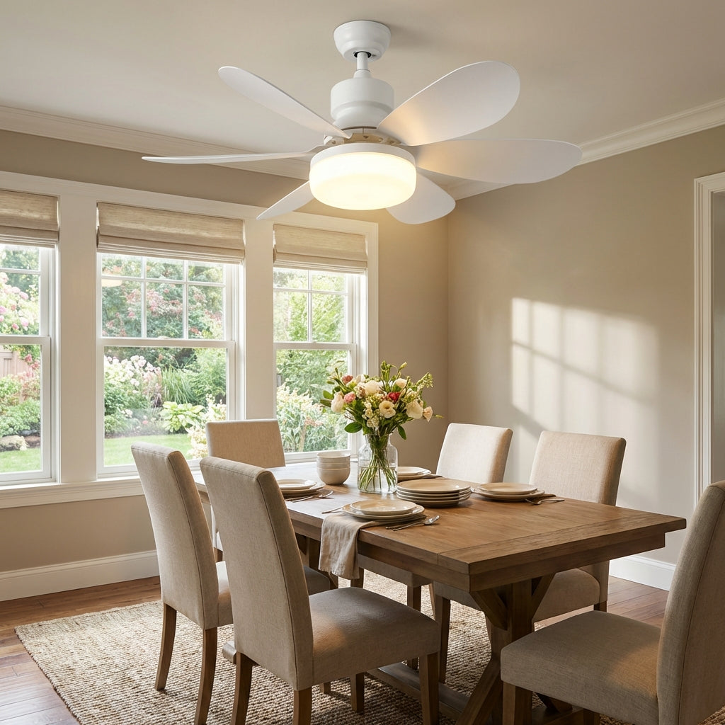 Ventilatore da soffitto con luce LED e telecomando