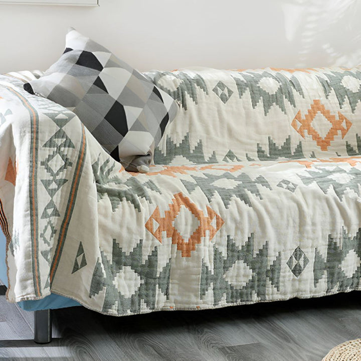 Coperta in Mussola di Cotone Reversibile