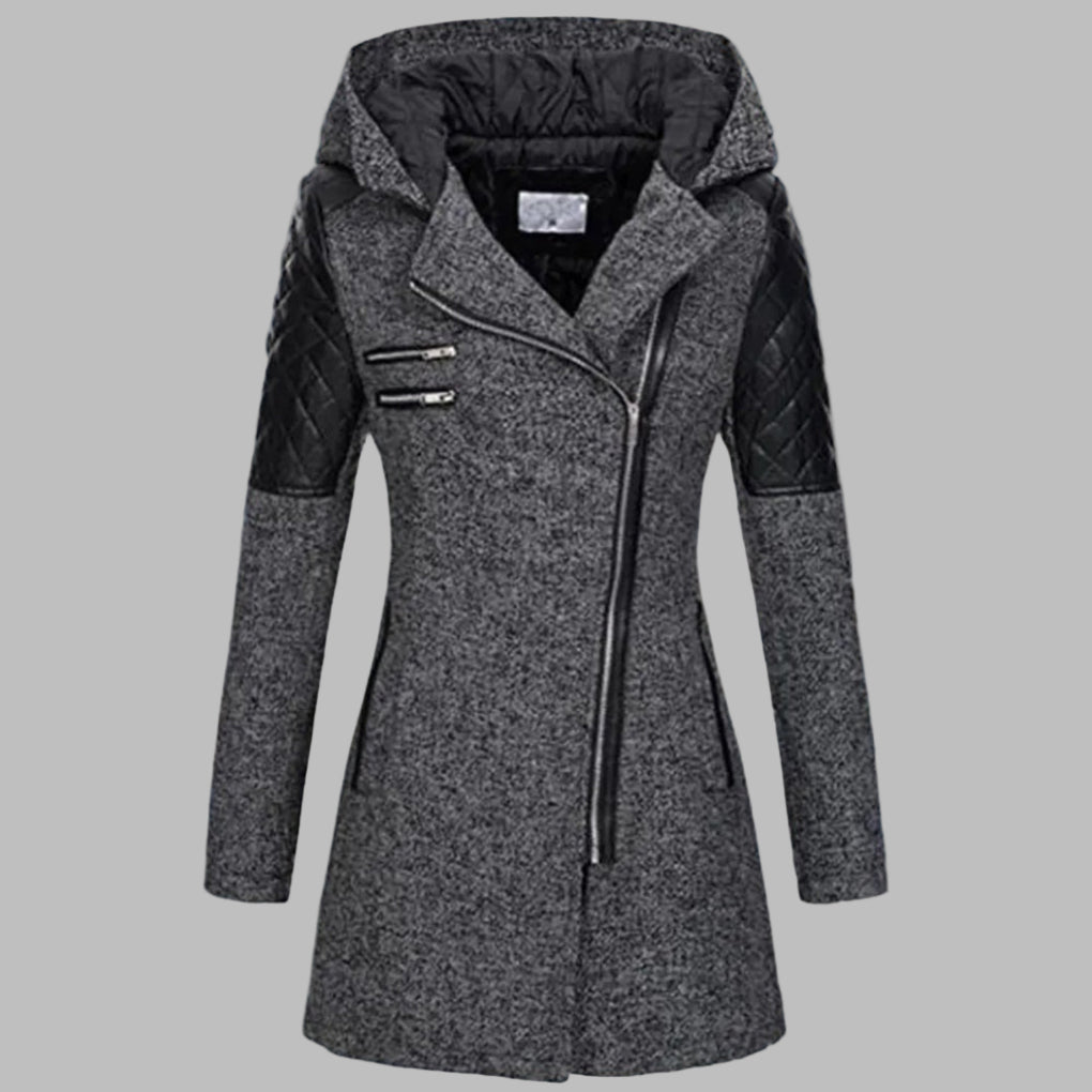 Cappotto Invernale Lungo con Cappuccio per Donne