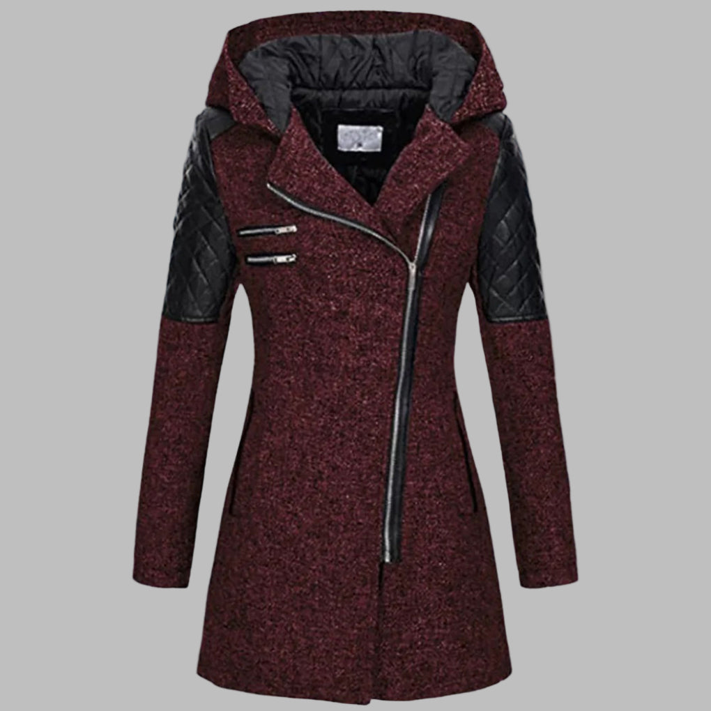 Cappotto Invernale Lungo con Cappuccio per Donne