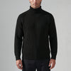 Maglione Collo Alto Ribattuto Slim Fit per Uomo